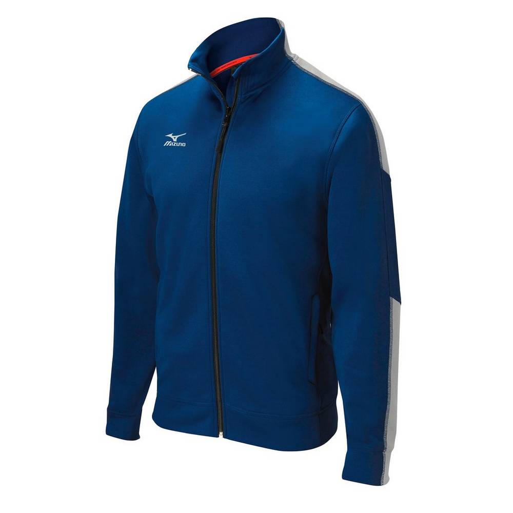 Mizuno Elite Thermal Férfi Jacke Sötétkék/Szürke NKR276105